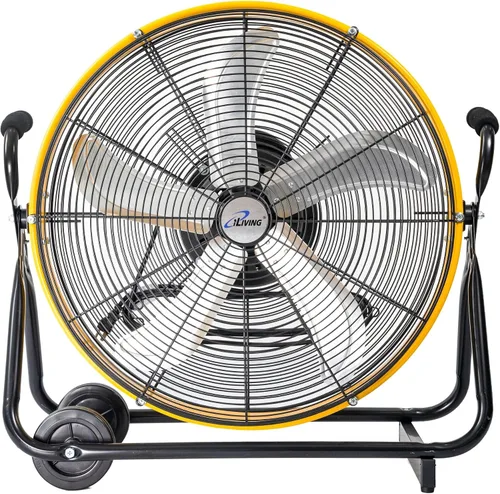 Miniatura 11 de iLiving Ventilador turbo de bajo ruido de 12 pulgadas 1139 CFM de 3 velocidades Circulador de aire portátil para tienda, oficina, invernadero, hogar