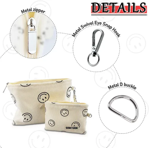 Miniatura 5 de 2 bolsas de cosméticos, bolsa de maquillaje para mujeres, organizador estético, artículos de aseo esenciales de viaje, artículos de aseo