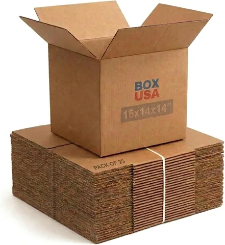 Miniatura 10 de BOX USA Cajas de envío de 16 pulgadas de largo x 10 pulgadas de ancho x 6 pulgadas de alto, paquete de 25 cajas de cartón corrugado medianas