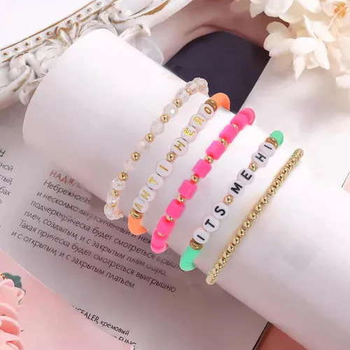 Miniatura 5 de QUNAN 5 Pcs Bracelet Singer Inspired Friendship Bracelet Set