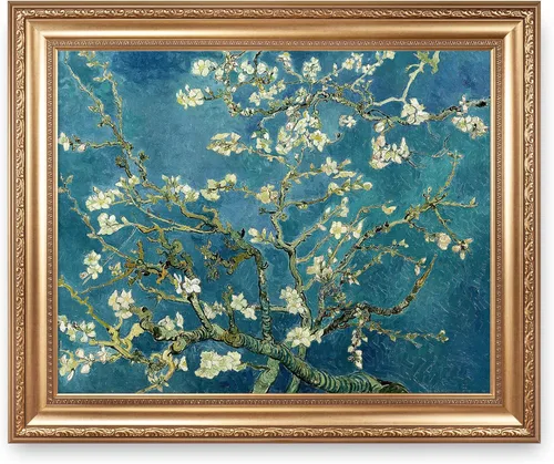 Miniatura 83 de A&T ARTWORK Noche estrellada sobre el Ródano de Vincent Van Gogh. Tamaño del marco: 36 x 30 pulgadas, tamaño de la imagen: 30 x 24 pulgadas