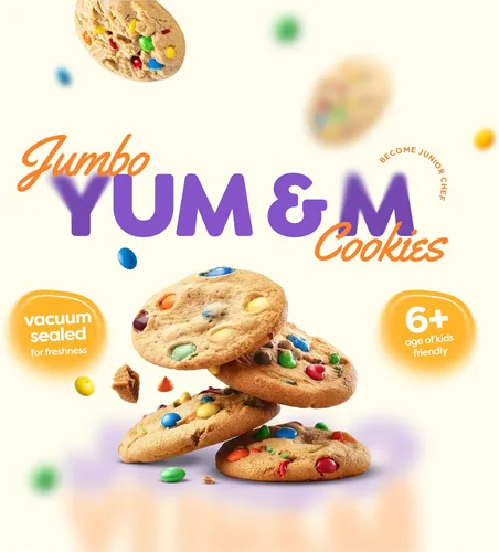 Miniatura 2 de BAKETIVITY Kit de actividades de bricolaje para hornear para niños, hornea deliciosas galletas Yum&m Jumbo - Lecciones de cocina esenciales