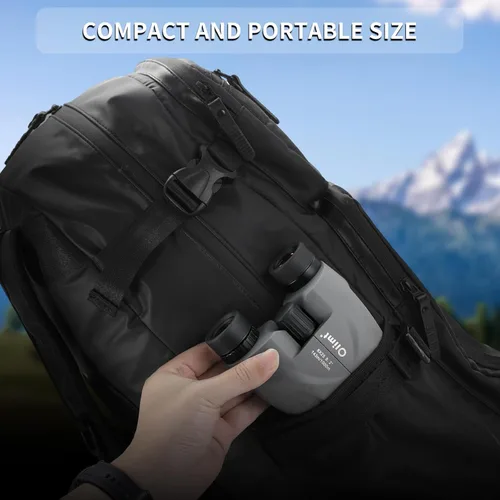 Miniatura 6 de Binoculares compactos de 8 x 25, pequeños y ligeros de mano, portátil, mini prisma BAK-4, lente ED de visión gran angular de 8.2°, óptica HD
