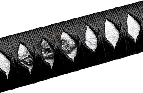 Miniatura 6 de EZAUTOWRAP Espada Samurai 5.9 pulgadas., 10cm, Negro Blanco