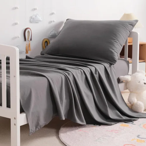 Miniatura 16 de NTBAY Juego de sábanas para niños pequeños, juego de sábanas de microfibra para cuna, sábana encimera, sábana bajera, funda de almohada, ropa