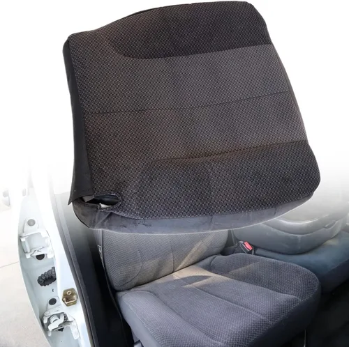 Miniatura 10 de GXARTS Funda de asiento de tela de repuesto para parte inferior del lado del conductor, color gris oscuro, compatible con Dodge Ram 1500 2500 3500