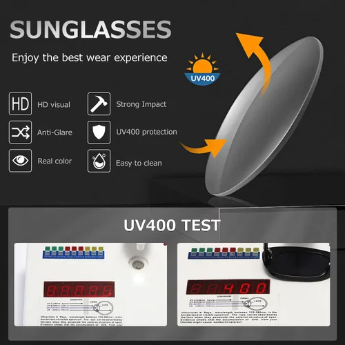 Miniatura 7 de kimorn Lentes de sol rectangulares para mujeres y hombres, modernos, retro, a la moda, gafas de sol vintage de los años 90, protección UV 400, marco