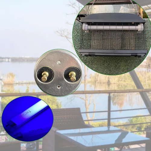 Miniatura 4 de Flyercatch Paquete de 2 bombillas F15T8/BL 350BL de repuesto de 18 pulgadas, color negro azul claro, F15W T8 BL F25T8/350BL/18 tubos de repuesto
