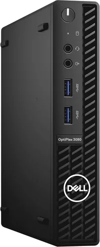 Dell Computadora de escritorio OptiPlex 3080 con factor de forma micro, Intel Core i5-10500T, 8GB DDR4 RAM, 256GB SSD, Windows 10 Pro, Intel 3165