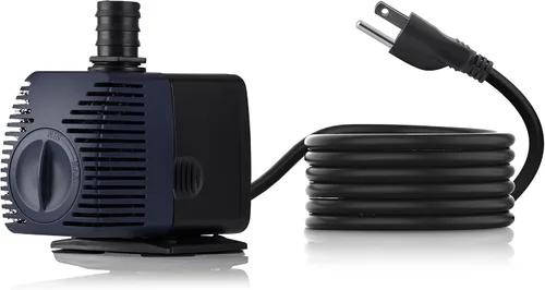 Miniatura 12 de Bomba de Fuente Sumergible Alpine Corporation de 120 GPH con Luz Halógena de 5W para Fuentes Exteriores, Bebederos de Aves, Estanques
