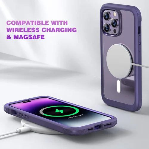 Miniatura 283 de Diaclara Funda diseñada para iPhone 16, mejorada [protección completa de la cámara], carcasa resistente de cuerpo completo con protector de pantalla