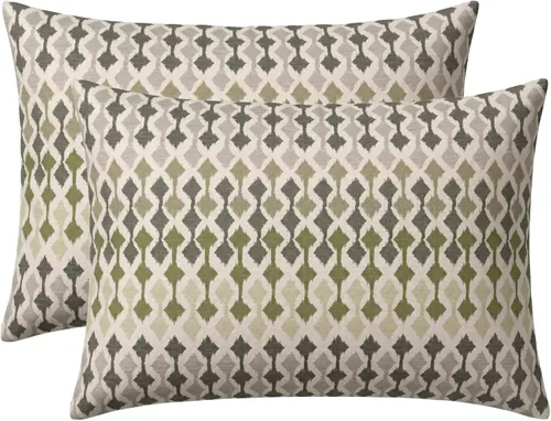 Miniatura 68 de RSH DECOR: Sunbrella - Juego de 4 almohadas lumbares, 20 x 12 pulgadas, tela de rendimiento resistente al agua y a la decoloración, fundas