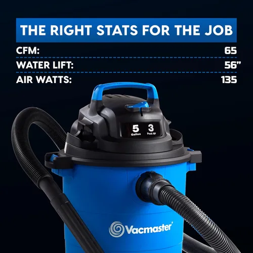 Miniatura 8 de Vacmaster Aspiradora húmeda/seca de 5 galones* 3 HP de potencia máxima – VOC507PF 0101