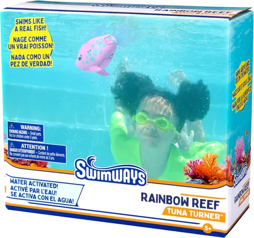 Miniatura 7 de SwimWays Juguete de pez de arrecife arcoíris, accesorios de natación para niños y juguetes acuáticos, juguetes para aprender a nadar en la piscina