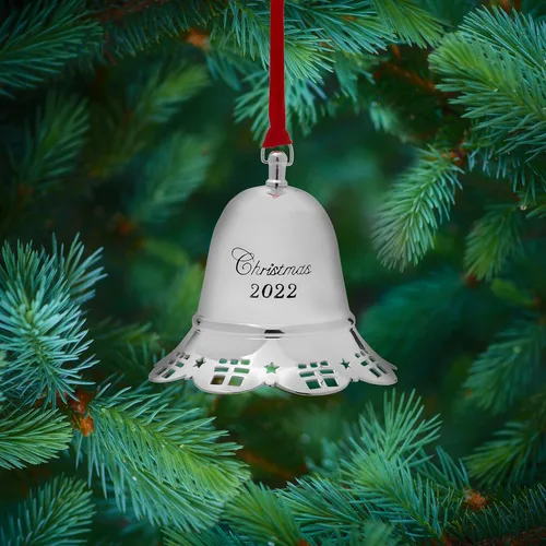 Miniatura 3 de Towle Adorno de campana musical con placa plateada 2022, 42ª edición