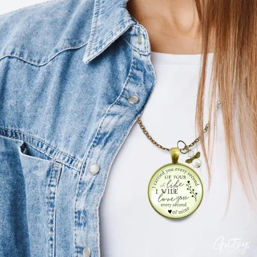 Miniatura 29 de Gutsy Goodness Miscarriage Necklace Comforting Sentimental Handmade Jewelry For Mom - Pendant, Message Card, Keepsake Gift Box