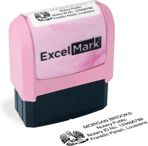 Miniatura 73 de ExcelMark Sello Notarial para los 50 Estados - Sello Oficial del Estado - Texas Negro