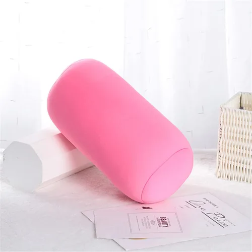 Miniatura 8 de ASkinds Almohada ortopédica de espuma viscoelástica para cuello cilíndrico redondo de microcuentas, 7 x 12 pulgadas