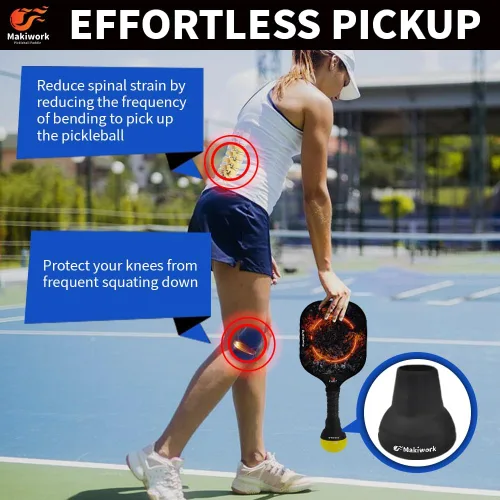 Miniatura 2 de Pickleball Ball Retriever Silicone Pickleball Grabber and Picker