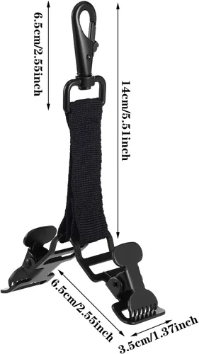 Miniatura 2 de Yingzhao 2 Pieces Firefighter Glove Clip for Work Safety Glove Holder Strap Belt Clip for Work Firefighter Rescue