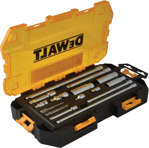 Miniatura 2 de DEWALT Juego de llaves de vaso de accesorios, 15 piezas (DWMT73807) y juego de enchufes profundos, 20 piezas, unidad métrica de 3/8 pulgadas / SAE