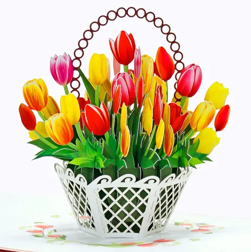 Miniatura 8 de CUTPOPUP - Tarjetas de cumpleaños emergentes de pavo real para mujer, tarjeta de felicitación de flores de cumpleaños 3D para su esposa, madre