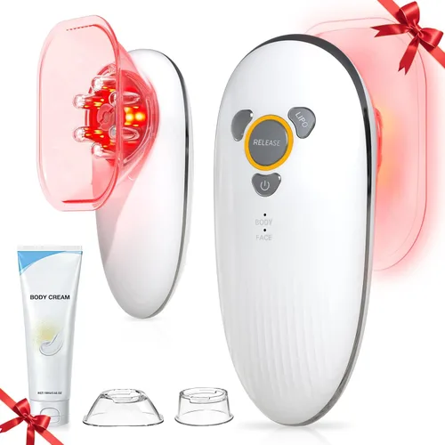 Masajeador eléctrico de celulitis 3 en 1, máquina de esculpir el cuerpo con ventosas y terapia de calor, herramienta de ajuste manual inalámbrico