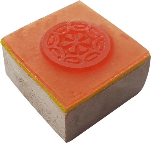 Miniatura 21 de Royal Kraft Sello de goma de madera espiral - Impresión de bloques de bricolaje en papel, tela, henna Rtag020