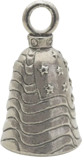 Miniatura 2 de Guardian Bell Animals Good Luck Bell w/Keyring & Black Velvet Gift Bag Motorcycle Bell Lead-Free Pewter Made in USA
