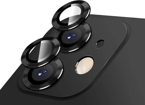 Miniatura 16 de LucBuy Protector de lente de cámara para iPhone 12 Pro Max, vidrio templado HD de alta calidad, aleación de aluminio, anillo individual, película