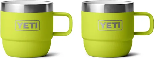Miniatura 15 de YETI Rambler - Taza apilable de 6 oz, de acero inoxidable, aislada al vacío para espresso/café, paquete de 2 Azul marino