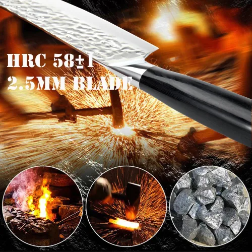 Miniatura 4 de Cuchillo de chef de 8 pulgadas, cuchillo de chef súper afilado, cuchillo de cocina para cocinero casero, cuchillo universal de acero inoxidable al