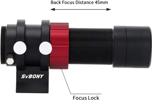 Miniatura 3 de SVBONY SV165 Mini alcance guía 1.181 in F4 buscador y guía alcance para SV305C Pro, compatible con telescopio de astronomía y cámaras de guía