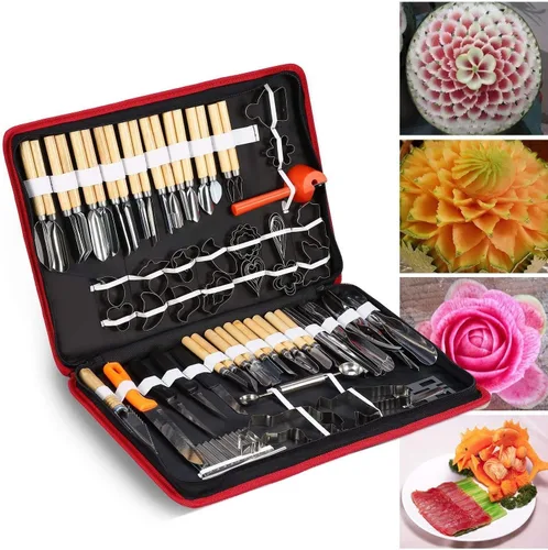 Beacon Pet Herramientas de tallado, kit de herramientas de pelado de talla culinaria para frutas y verduras, juego de corte, juego de herramientas