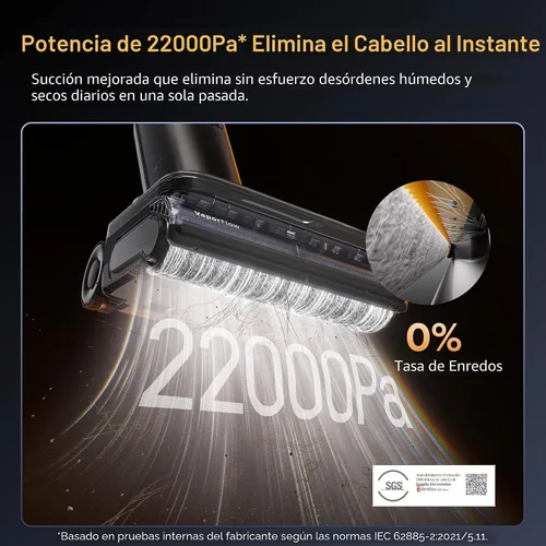 Miniatura 6 de roborock F25 Aspiradora Ultra de Vapor Húmeda y Seca, Trapeador de Vapor de 356°F y Aspiradora Trapeador Inalámbrica de Agua Caliente de 187°F Todo