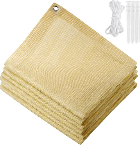 Miniatura 8 de Pantalla de tela 90% de privacidad de 10 x 10 pies, paño para parasol con ojales reforzados para patio al aire libre, toldo, porche, pérgola