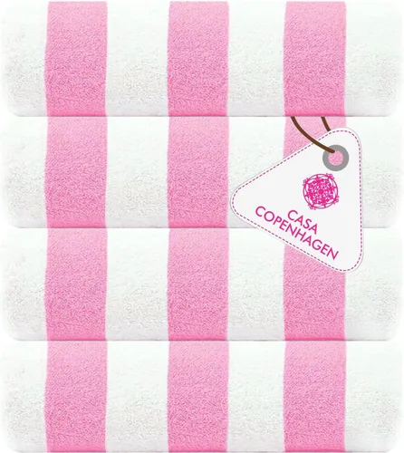 Miniatura 124 de CASA COPENHAGEN Juego de 6 toallas de palomitas de maíz, color azul polvoriento, 21.16 oz/m², 2 toallas de baño, 2 toallas de mano y 2 toallas