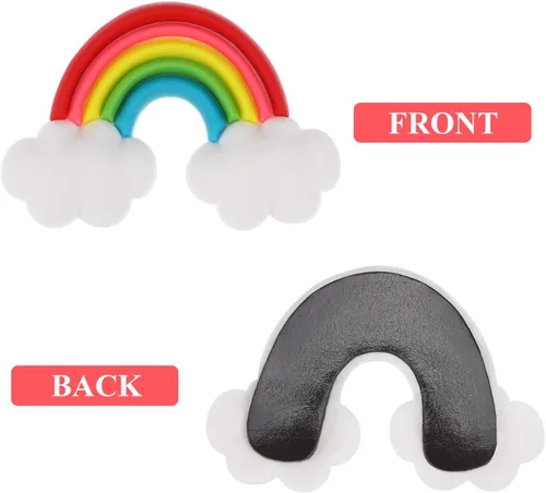 Miniatura 6 de DOITOOL 5 imanes de arco iris para nevera, arco iris, imanes de nevera, calcomanías magnéticas para refrigerador para nevera, casillero, pizarra