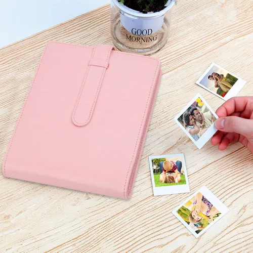 Miniatura 8 de Álbum de fotos de 256 bolsillos para cámara Polaroid Go Everything Box y película instantánea, álbum de fotos Polaroid Go (rosa)