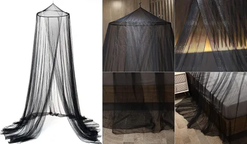 Mosquitera Toldo de Cama para Niñas, Cortinas de Cama King con Dosel Tamaño Full Queen desde el Techo, Tienda de Cama de Mosquitera de Cúpula Twin