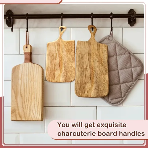 Miniatura 6 de Maitys 3 plantillas de enrutador acrílico de Navidad para carpintería de 10 x 6 pulgadas, tabla de cortar con mango de charcutería, plantilla