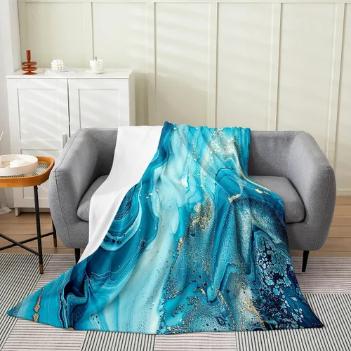 Miniatura 14 de Erosebridal Manta de hojas para niños, niñas y hombres, manta de forro polar colorida, manta de cama de hojas de mandala bohemio, 30 x 40 pulgadas