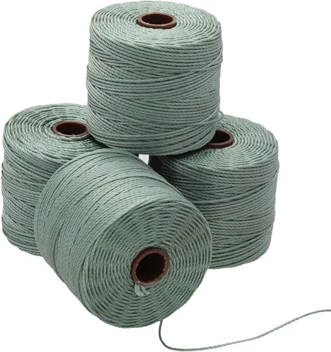 Miniatura 97 de The Beadsmith S-Lon Cordón para Cuentas – Cordón de Nylon Torcido de 0.5 mm para Ensartar, Paquete de 4, Mezcla de Neutrales Fríos, TEX210, 77