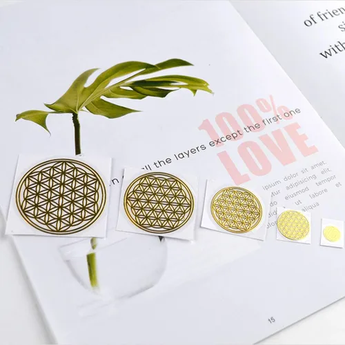 Miniatura 2 de angwang 7 Chakra Geométrico Cobre Torre Energía Pegatinas Orgonita Flor Vida Árbol Pirámide Resina Epoxi Material Joyería Fabricación E#