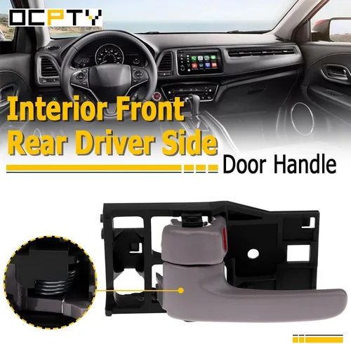Miniatura 2 de OCPTY Manijas de puerta interiores delanteras y traseras del lado izquierdo del conductor de repuesto para Toyota Sequoia 2001-2007 para Toyota