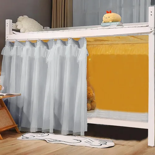 Miniatura 55 de Cortinas para litera individual y doble, cortinas de tienda de campaña para cama, tela a prueba de polvo, cortinas de privacidad para debajo