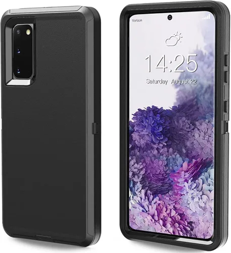Funda Anloes Defender para Samsung S20 FE, Funda para teléfono S20 FE Resistente a golpes, a prueba de polvo y robusta con protector de 3 capas para