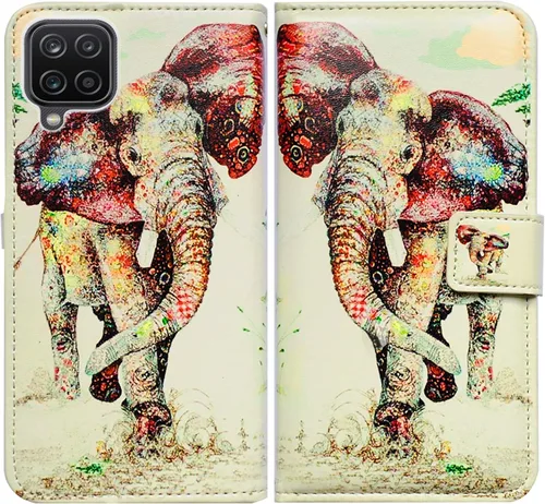 Miniatura 13 de Bcov Funda para Galaxy A12, colibrí en flores pájaro de cuero con tapa para teléfono con ranura para tarjeta soporte para Samsung Galaxy A12 2021