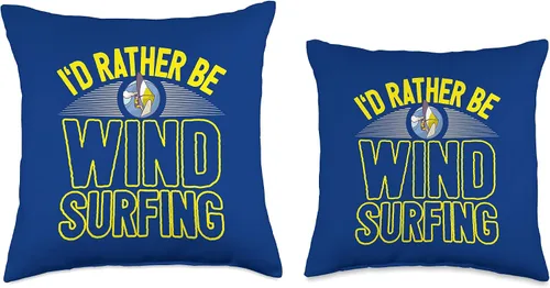 Miniatura 3 de I'd Rather Be Windsurfing - Windsurfer Throw Pillow