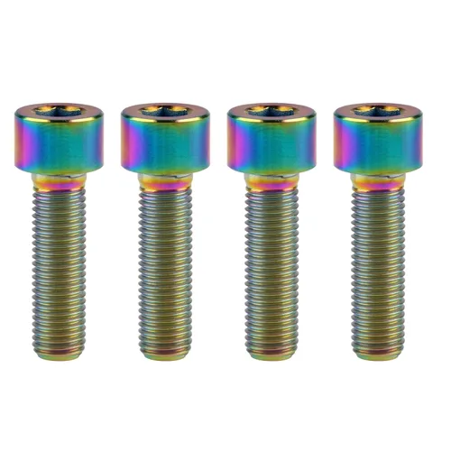 Miniatura 14 de Tornillos Allen de cabeza hueca de titanio M10 20 25 30 35 40 45 50 55 2.362 in Tornillos paquete de 4 (M10 x 0.787 in, paso 0.049 in, negro)